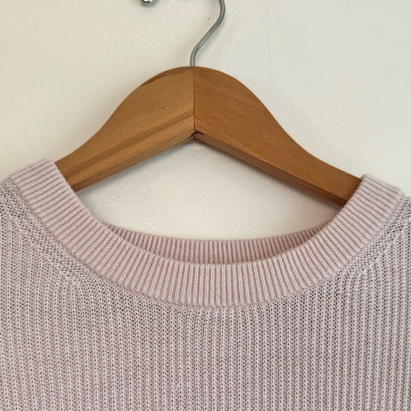 Lululemon Time To Restore Cashmere Knit Sweater Thumbholes - Misty Pink Size 8 - Picture 6 of 16